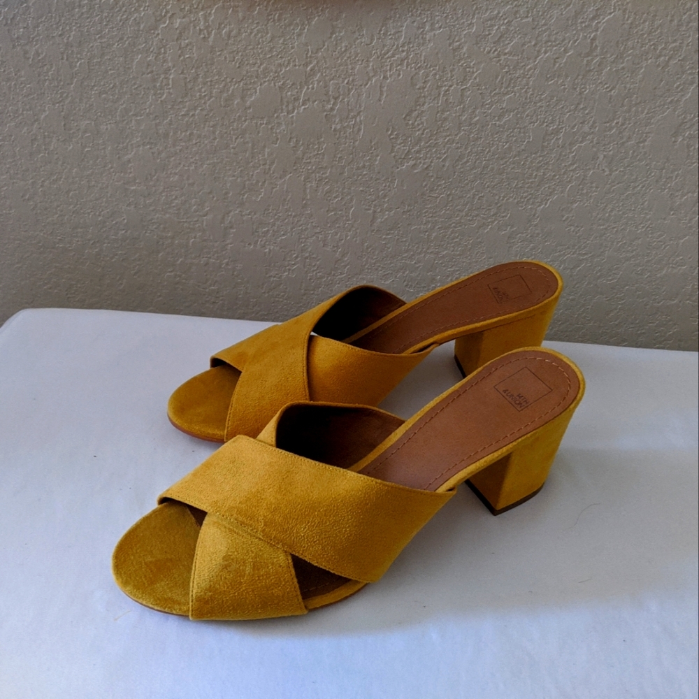 Faux Suede Slides
